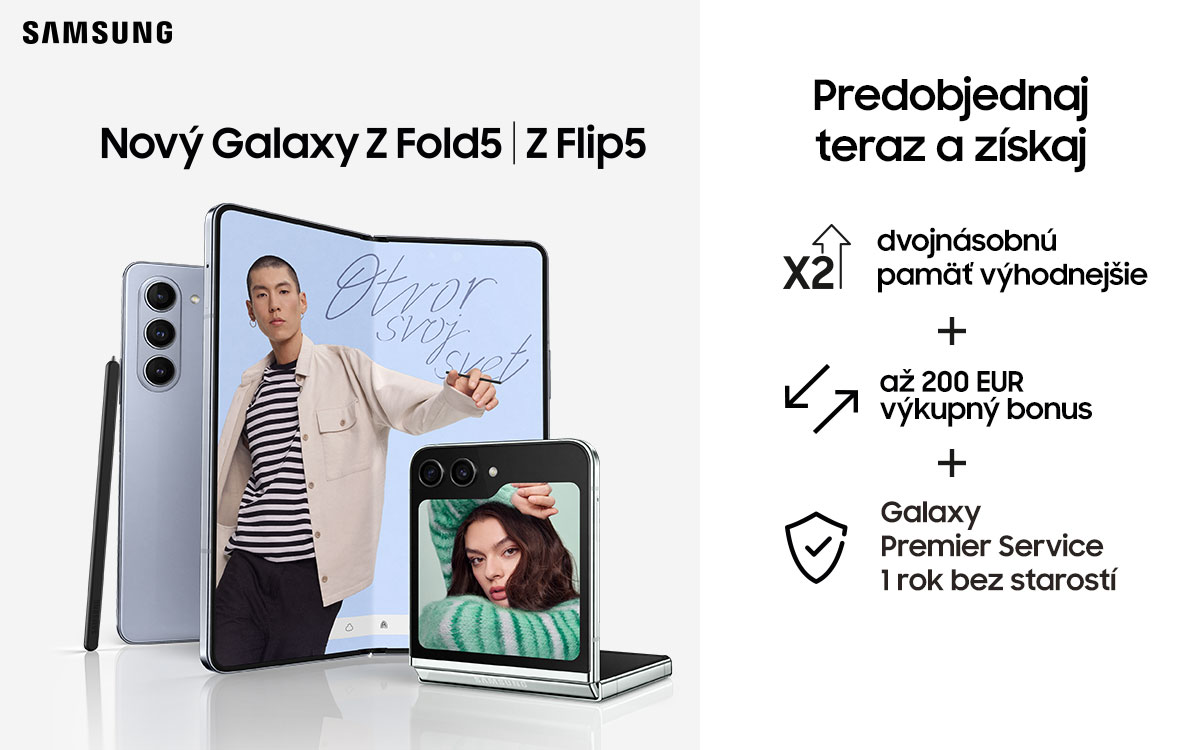 Nový Galaxy Z Fold5 a Z Flip5 s bonusom